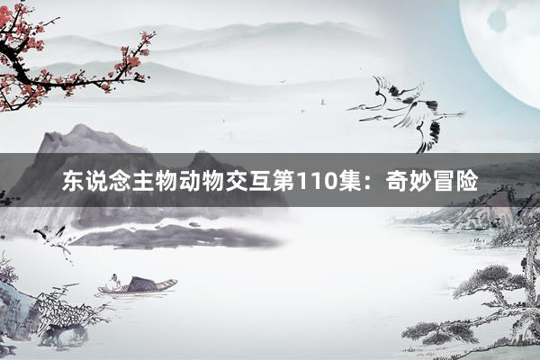 东说念主物动物交互第110集：奇妙冒险